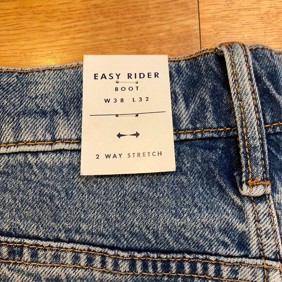 Lucky Brand Easy Rider Boot Jeans 38 x 32 2 Way Stretch NWT - Picture 5 of 8